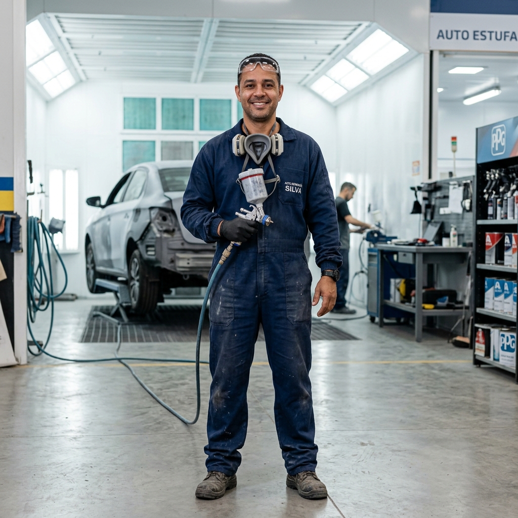 Profissional automotivo sorrindo na Rede AutoPrime